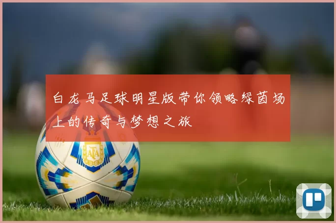 白龙马足球明星版带你领略绿茵场上的传奇与梦想之旅