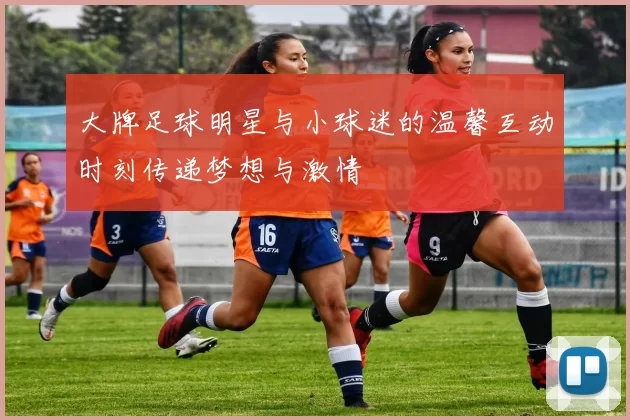 大牌足球明星与小球迷的温馨互动时刻传递梦想与激情