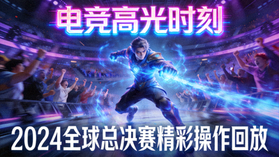 电竞比赛高光操作回放视频封面